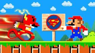 Super Mario Bros. But Super Hero Are Banned Here | MAPIX Mario Run