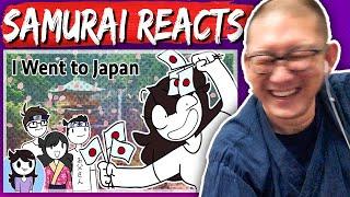 Japanese React to "What my trip to Japan was like" by Jaiden Animations | Samurai Dad