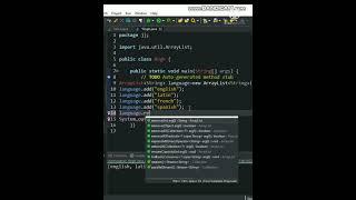 Java arrayList add remove element program #shorts #java