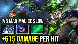 7.35 NEW IMBA First Item Echo Sabre 615 Damage Per Hit AOE Pit Slow 1v5 Carry Underlord Dota 2