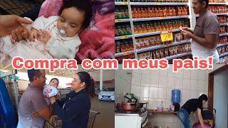 FUI AO MERCADO COM MEUS PAIS + ALMOÇO -MÃE AOS 16