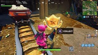 "Follow the treasure map found in Shifty Shafts" LOCATION FORTNITE SEASON 5 WEEK 9 BATTLE STAR