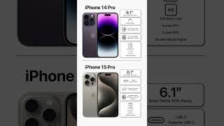 iPhone 14 Pro vs iPhone 15 Pro: Tech Spec Comparison! #iPhone #techcomparison #phonecomparison