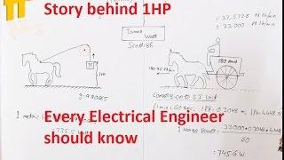 Why horse power | Why 1HP= 735.5 or 745.6 Watt | Subtitles are included | PiSquare Academy