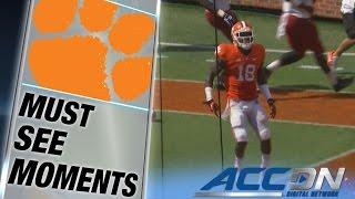 Clemson's Jadar Johnson Amazing Pick 6 | ACC Must See Moment