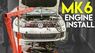 MK6 Engine Install + First Start up! | Part 2