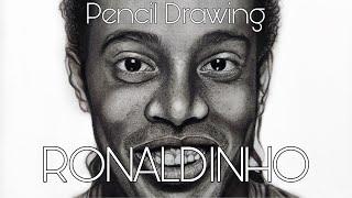 Pencil Drawing - “Ronaldinho Gaucho” - Time Lapse | By:- Adnan Ansari (Pencil Artist)