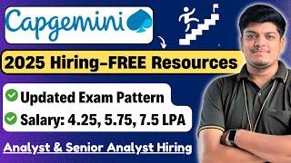 Capgemini 2025 Campus Hiring | Capgemini Updated Exam Pattern 2025 | FREE Resources & Strategy