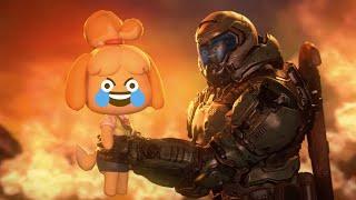 10 MINUTES OF DOOMGUY AND ISABELLE MEMES