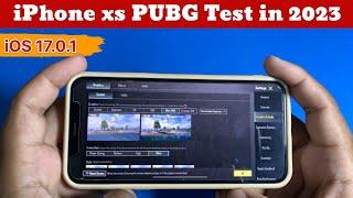 IPhone XS PUBG Test in 2023  | After Update IOS 17.0.1 | FPS, Heating, Lag, Battery