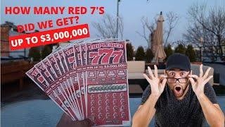 Triple Red 777 $10 Scratch Tickets | $3,000,000  #millionaire