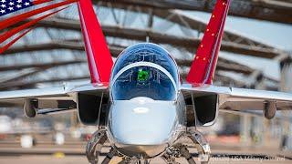 First Production "T-7A Red Hawk" Supersonic Jet Trainer in Action