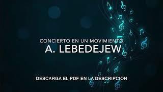 Lebedejew Concierto en un Movimiento