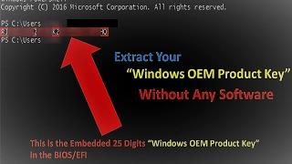 How To Extract OEM (PRE-INSTALLED) Product Key From BIOS Without Any Software (EASY WAY)