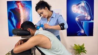 ASMR Massage Sedef | Relaxing Chair Massage (NECK + ARM)