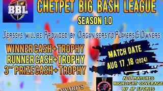 GRAND FINAL || TIATANS VS SIXERS || CHETPET BIG BASH LEAGUE SEASON 1