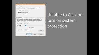 (Solved)Unable to turn on system protection in windows 7,8.1,10..