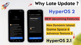 Hyperos 2.1 New Features Coming Soon HyperOS Dynamic Island & Advance Texture 3 - Why Late Update ?