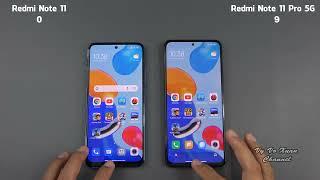 Xiaomi Redmi Note 11 vs Redmi Note 11 Pro 5G  | SpeedTest and Camera comparison