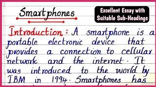 Essay on Smartphones in English | Smartphones Essay in English | Smartphones Essay by Write Right