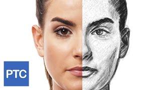 How To Create a Pencil Drawing From a Photo In Photoshop - Line Drawing Effect