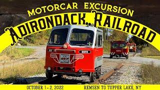 Motorcar Excursion on the Adirondack Railroad | Oct. 1-2, 2022 | NARCOA | NEREX | Railcar | Speeder