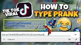 HOW TO TYPE PRANK VIRAL ON TIK TOK