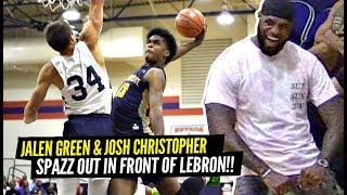 LeBron Witness The BEST AAU GAME of 2019! Jalen Green & Josh Christopher SPAZZED OUT!!