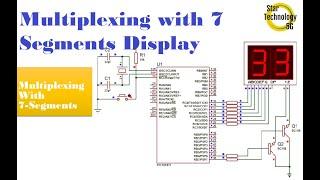 Microcontroller PIC16F877 Video 19 Multiplexing with 7 Segment Display Using Mikro C for PIC