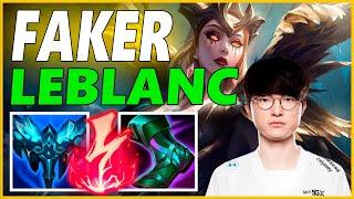 FAKER LEBLANC MID GAMEPLAYSEASON 12 LEAGUE OF LEGENDS