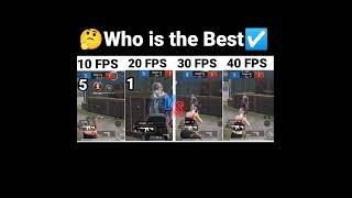 10fps Vs 20fps Vs 30fps Vs 40fps | Damage test |#shorts#ytshorts#bgmi#pubgmobile#viral#trending