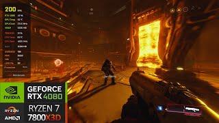 DOOM 2016 l RTX 4080 + Ryzen 7800x3D l 1440p Ultra Settings