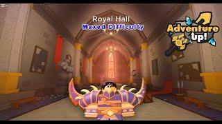 Roblox Adventure UP! Royal Hall Maxed Difficulty Solo Warrior Class