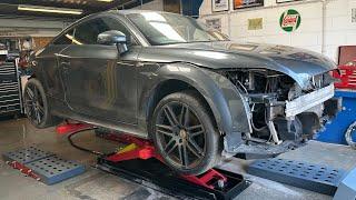 REBUILDING A WRECKED AUDI TT QUATTRO S LINE PART 2