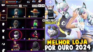 GARENA PIROU!! NOVA LOJA POR OURO!, COMO PEGAR TENGEN?, BARBINHA, SOMBRA ROXA, NOVIDADES FREE FIRE