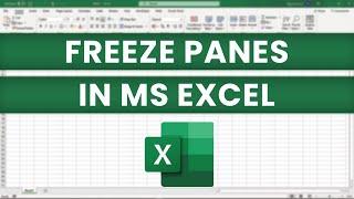 Freeze Pane In MS Excel _ Urdu/Hindi