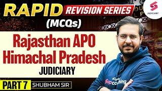 MCQ for Rajasthan APO & Himachal Pradesh Judiciary Examination | Part 8 | By Shubham Sir