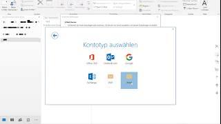 Email-Konten mit IMAP in Outlook einbinden