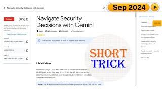 Navigate Security Decisions with Gemini | #qwiklabs | #Coursera | #Arcade