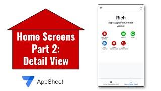 Home Screens in AppSheet Part 2: Detail View