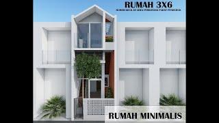 RUMAH 3X6 METER 3 LANTAI Mungil dan Nyaman.