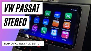 VW Passat B6 B7 Radio Stereo Removal Android Installation Set Up