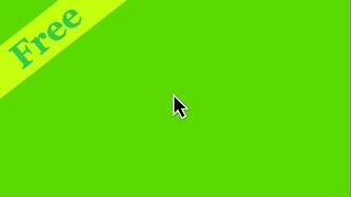 GREEN SCREEN CURSOR ANIMATION WITH CLICK SOUND