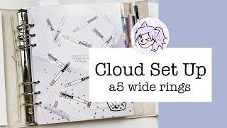 Cloud Set Up // A5 Wide Rings Aura Estelle