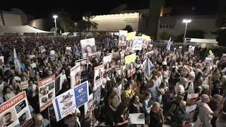 Israel Palestinians: Protesters rally for the release of Israeli hostages held in Gaza