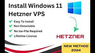 Install Windows 11 on Hetzner VPS Without ISO (Direct Method)