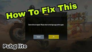 Pubg Mobile Lite Server Issue Fix