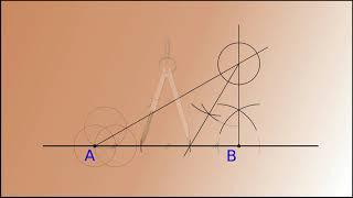 Деление отрезка циркулем на три части. How to divide a given segment into three parts by a compass.