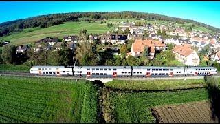 4K S-Bahn  Zürich - Zug, trainfart, train