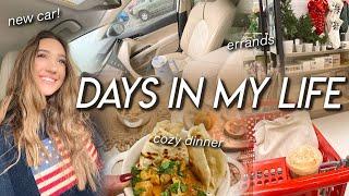 DAYS IN MY LIFE | getting a new car, errands, browsing christmas decor, & cooking a cozy dinner!